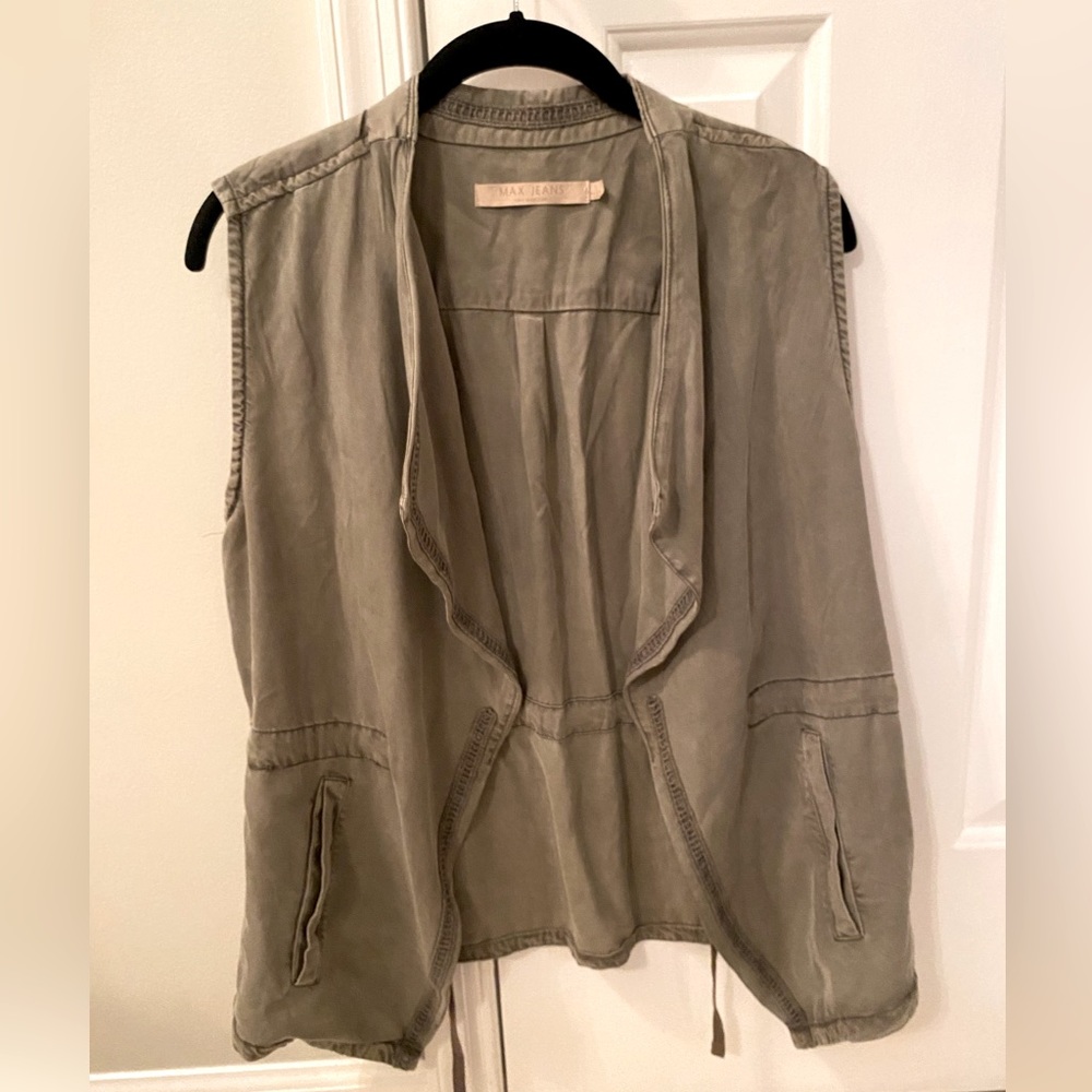 FINAL SALE 🔥 Max Jeans - tencel olive green vest